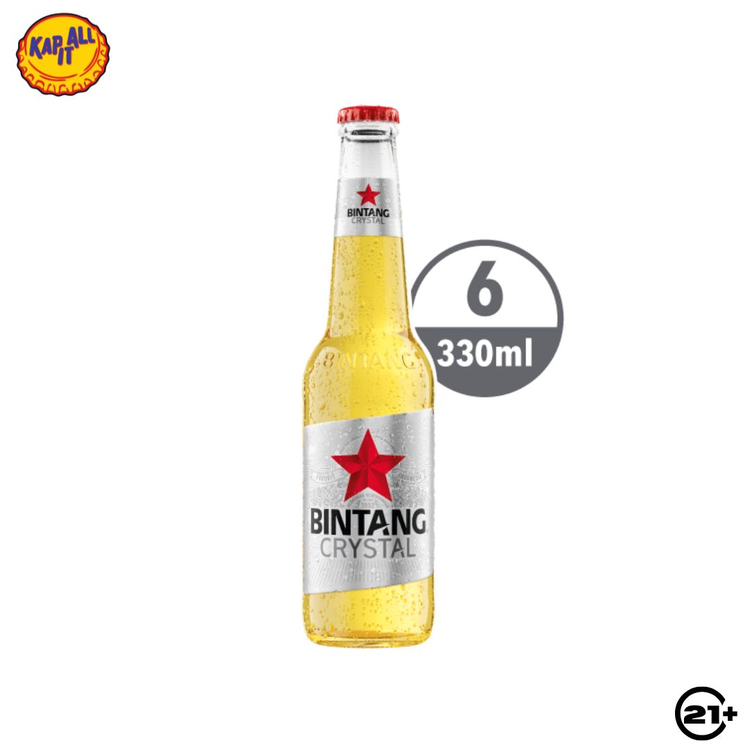 Bundles Bintang Crystal Beer Pint 330ml - 6 Bottles