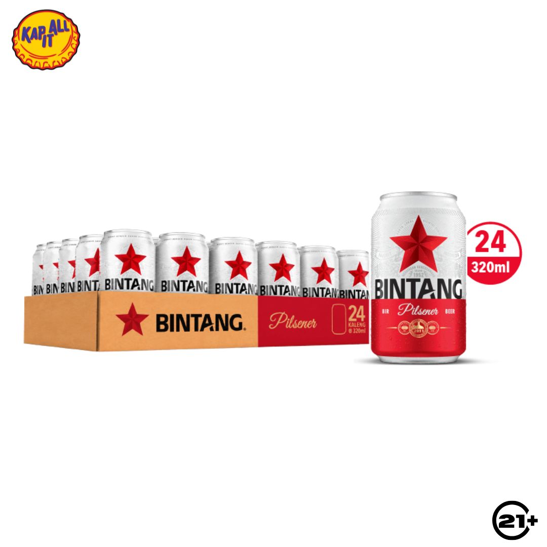 Paket Bintang Pilsener Beer Can 320ml - 24 Cans