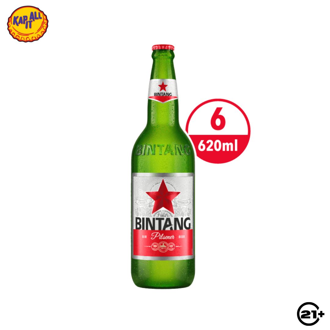 Bundles Bintang Pilsener Beer Bremer 620ml - 6 Bottles
