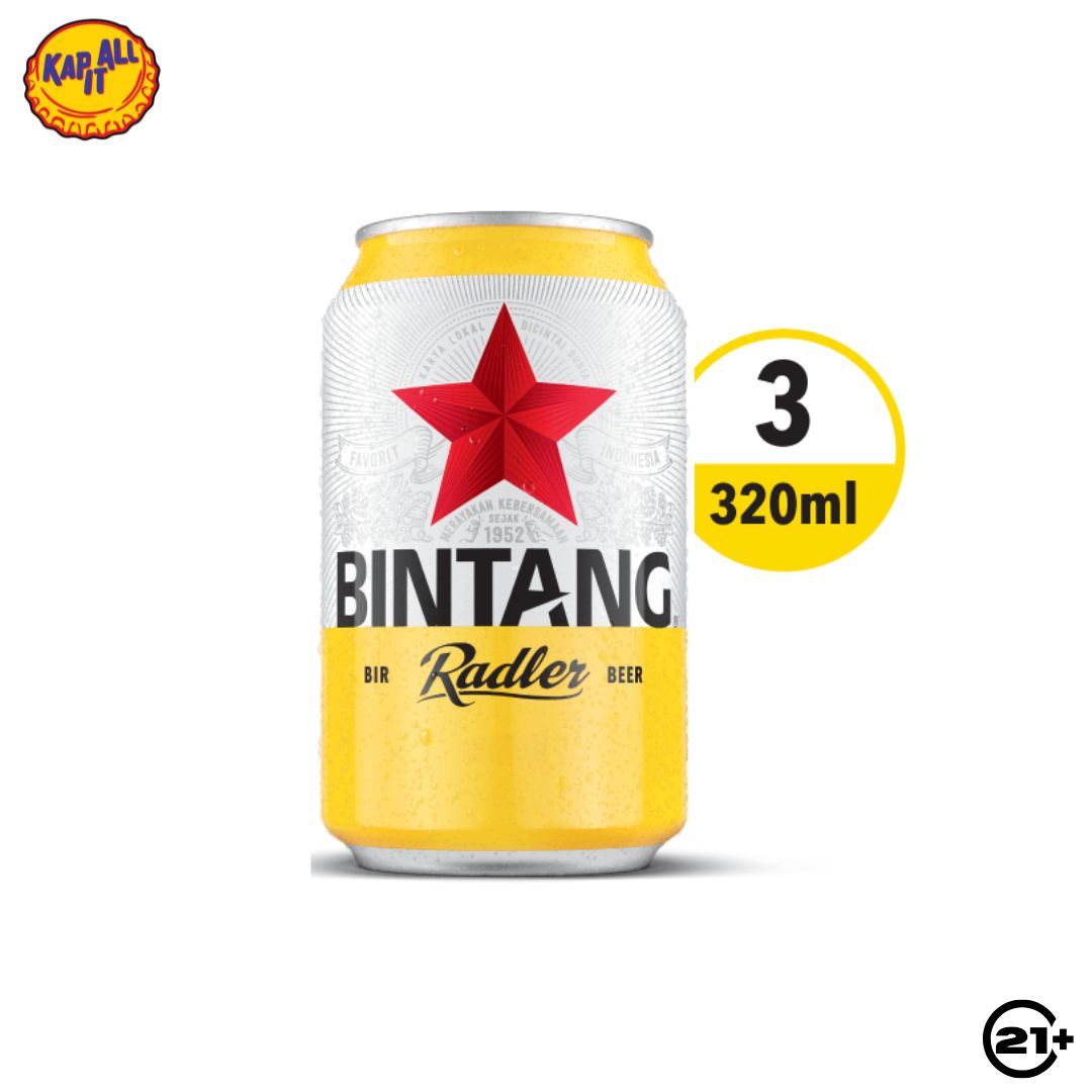 Bundles Bintang Radler Lemon Beer Can 320ml - 3 Cans