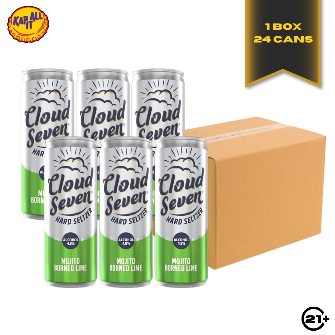 Bundles Cloud Seven Mojito Borneo Lime Can 350ml - 1 Box 24 Cans