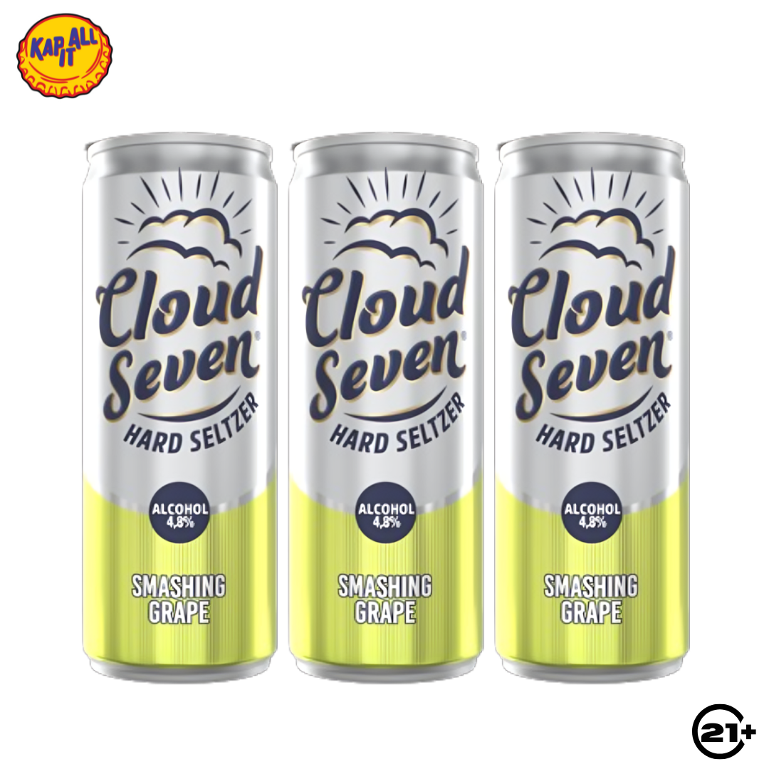 CLOUD SEVEN SMASHING GRAPE CAN 350ml - 3PCS