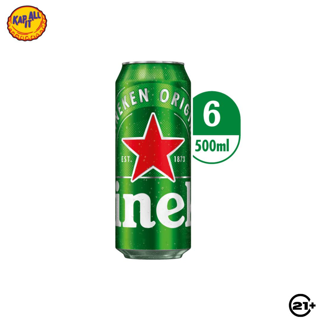 Bundles Heineken Original Beer Can 500ml - 6 Cans