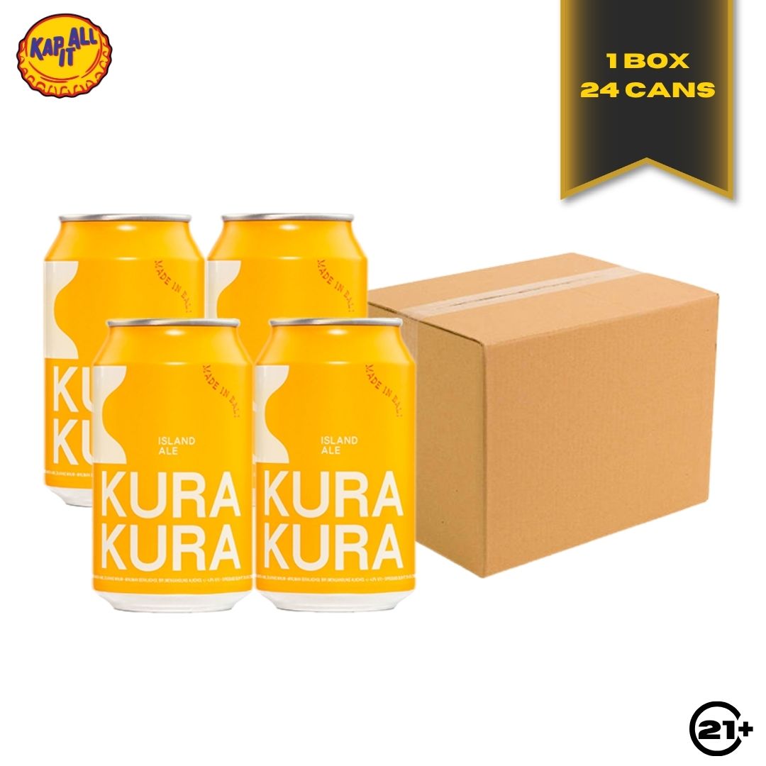 Bundles Kura Kura Island Ale Beer 330ml - 1 Box 24 Cans