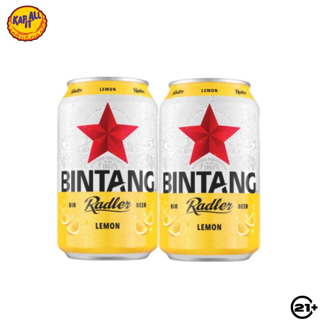 Twin Bintang Radler Lemon Beer Can 320ml - 2 Cans