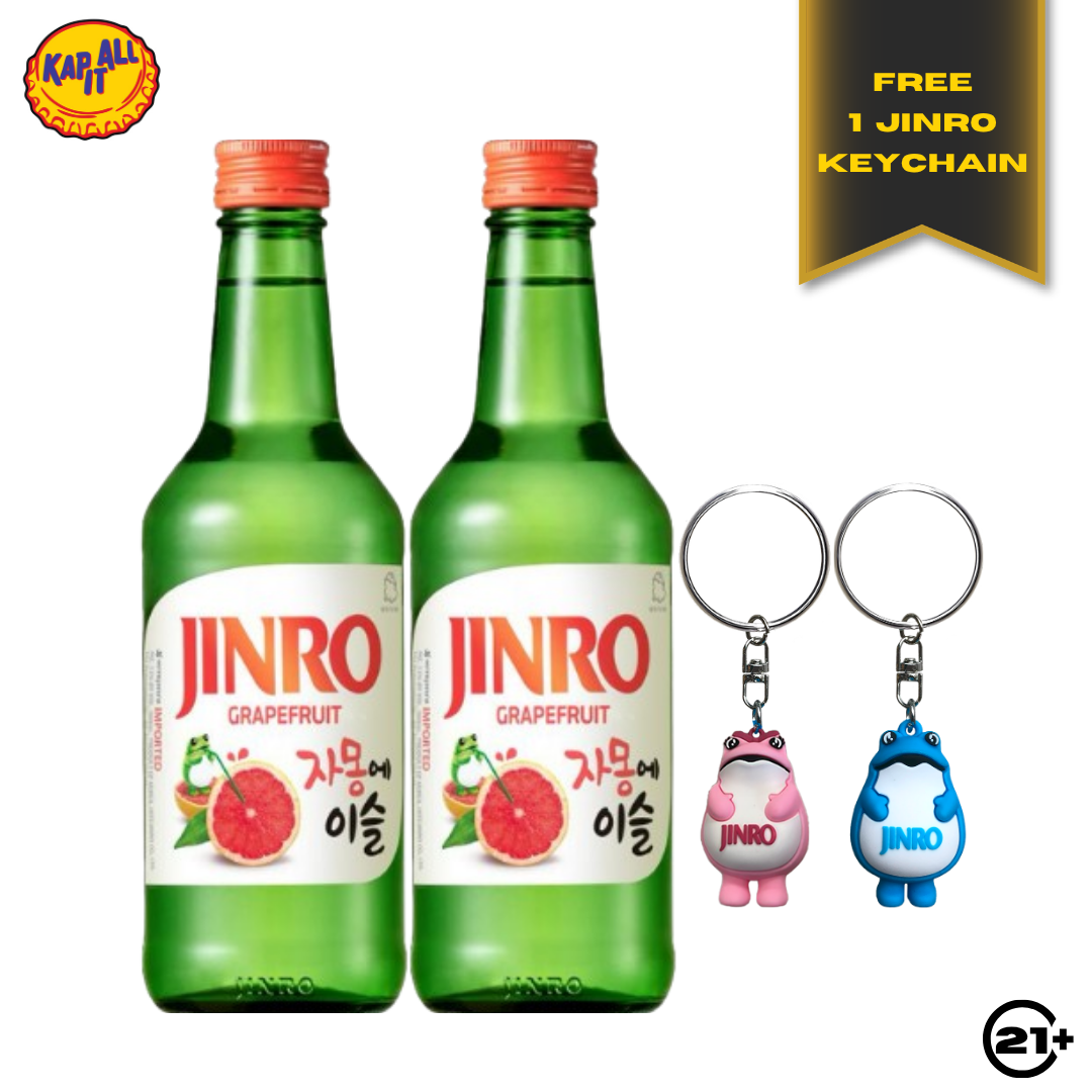 Twin Jinro Soju Grapefruit 360ml - 2 Bottles