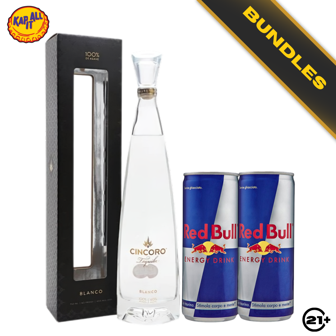 Bundles Cincoro Tequila Blanco 750ml + Red Bull Energy Drink 250ml