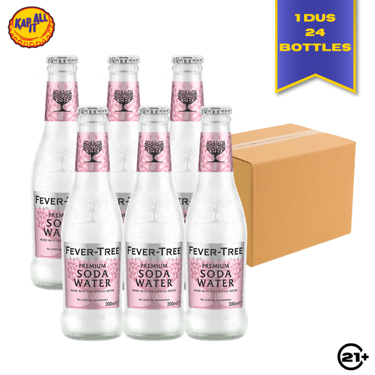 PAKET FEVER TREE PREMIUM SODA WATER 200ml - 1 DUS (24 BOTTLES)