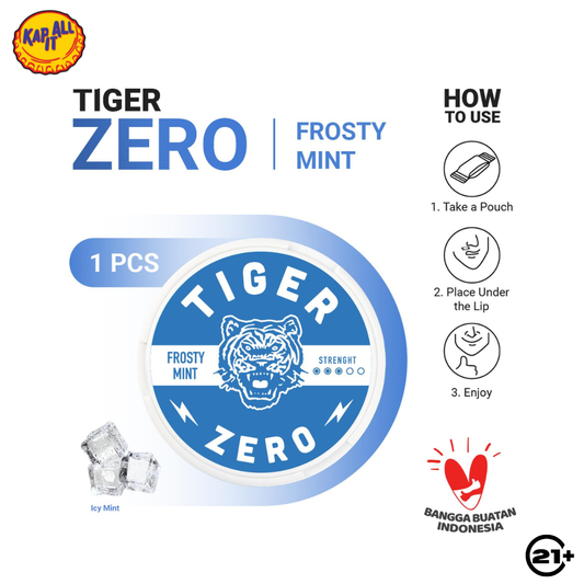 TIGERSNUS ZERO FROSTY MINT - NICOTINE POUCH