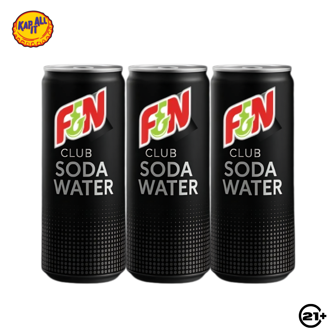 Triple F&N Club Soda Water 325ml - 3 Cans