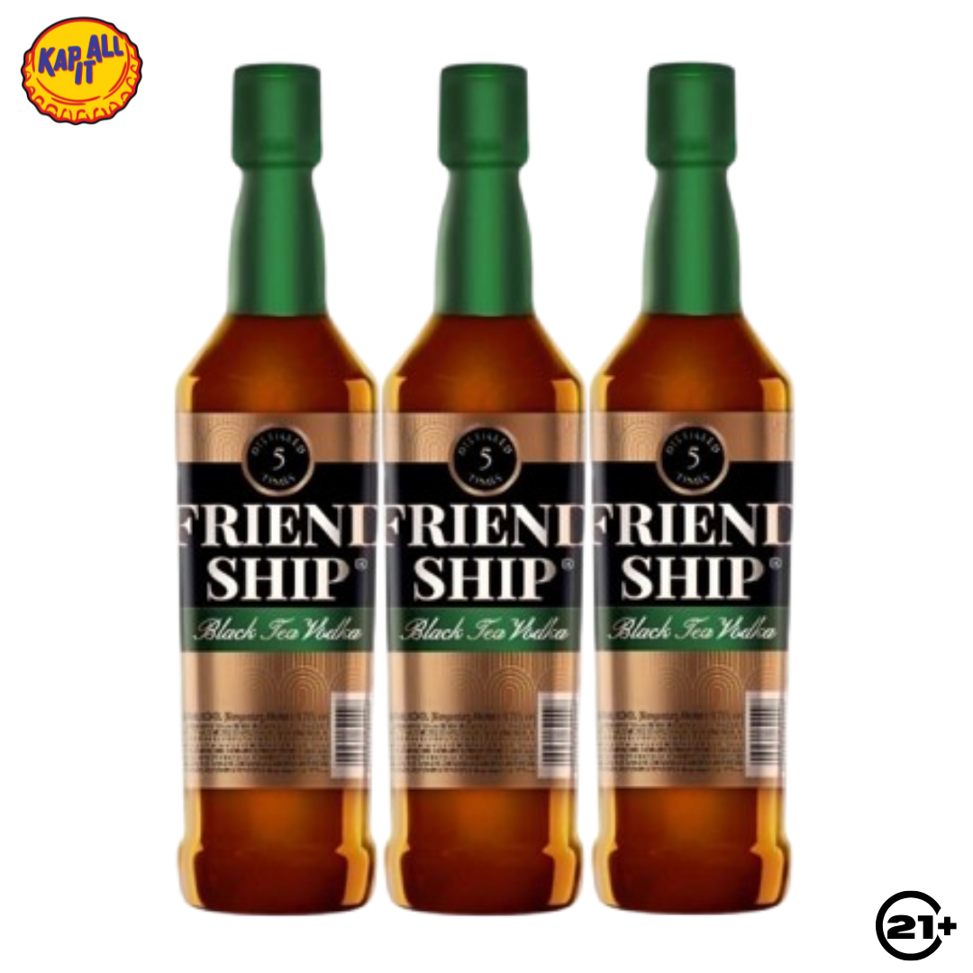 Triple Friendship Vodka Black Tea 650ml - 3 Bottles