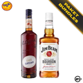 Godfather Cocktail Kit - Jim Beam White Bourbon Whisky 700ml + Giffard Amaretto 700ml