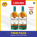 TWIN THE SINGLETON GLEN ORD 12 Y.O SINGLE MALT SCOTCH WHISKY 700ml - 2 BOTTLES
