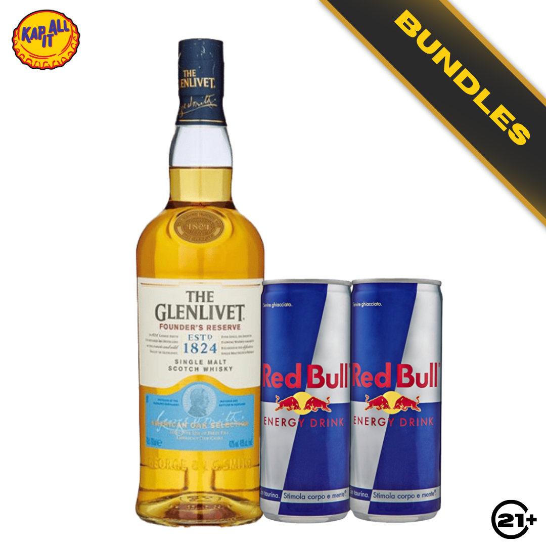 Bundles The Glenlivet Founder's Reserve 700ml + Red Bull Energy Drink 250ml