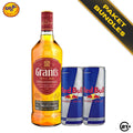 Paket Grant's Triple Wood Blended Scotch Whisky 700ml + Red Bull Energy Drink 250ml