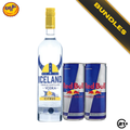 Bundles Iceland Citrus Vodka 700ml + Red Bull Energy Drink 250ml