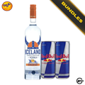 Bundles Iceland Orange Vodka 700ml + Red Bull Energy Drink 250ml