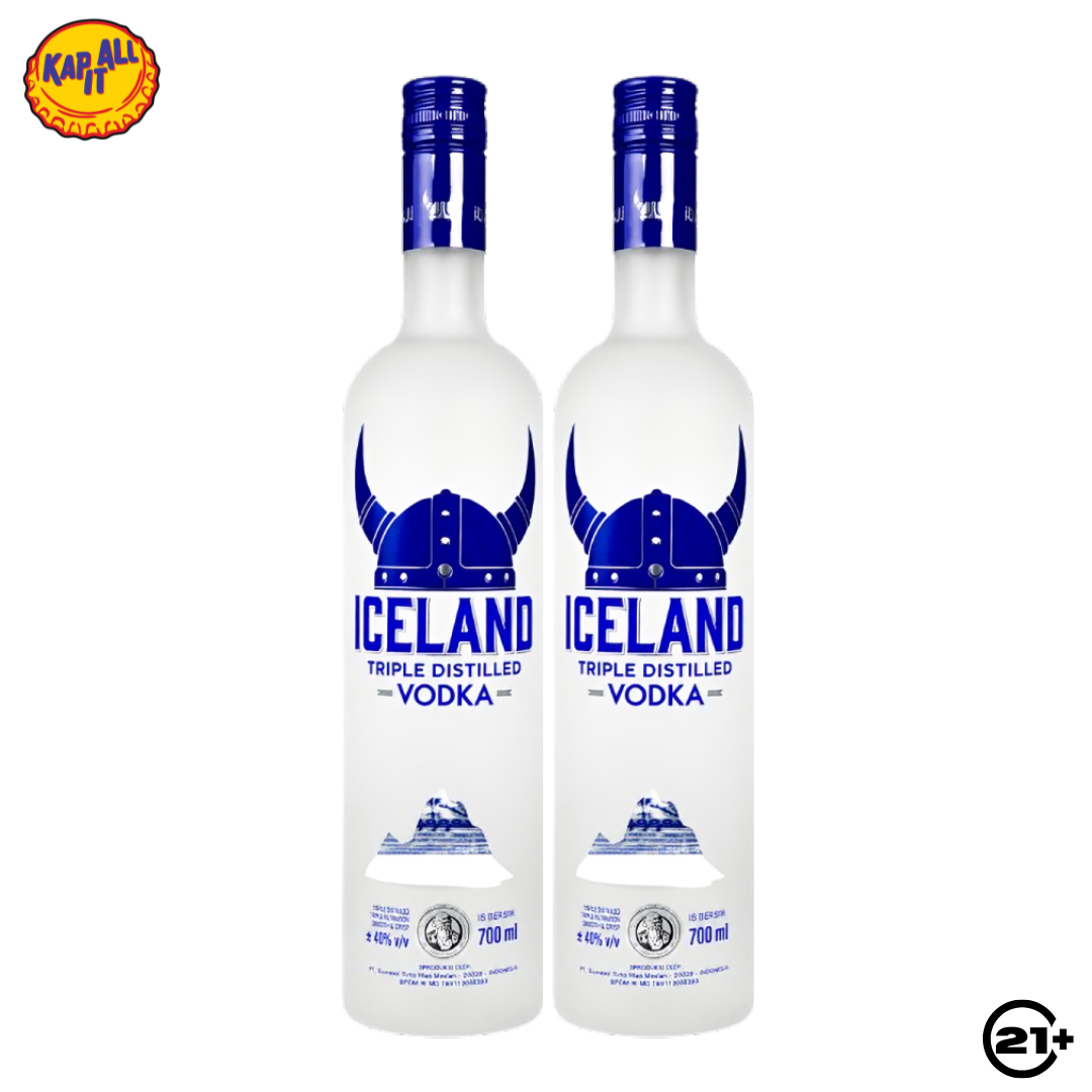 Twin Iceland Original Vodka 700ml - 2 Bottles