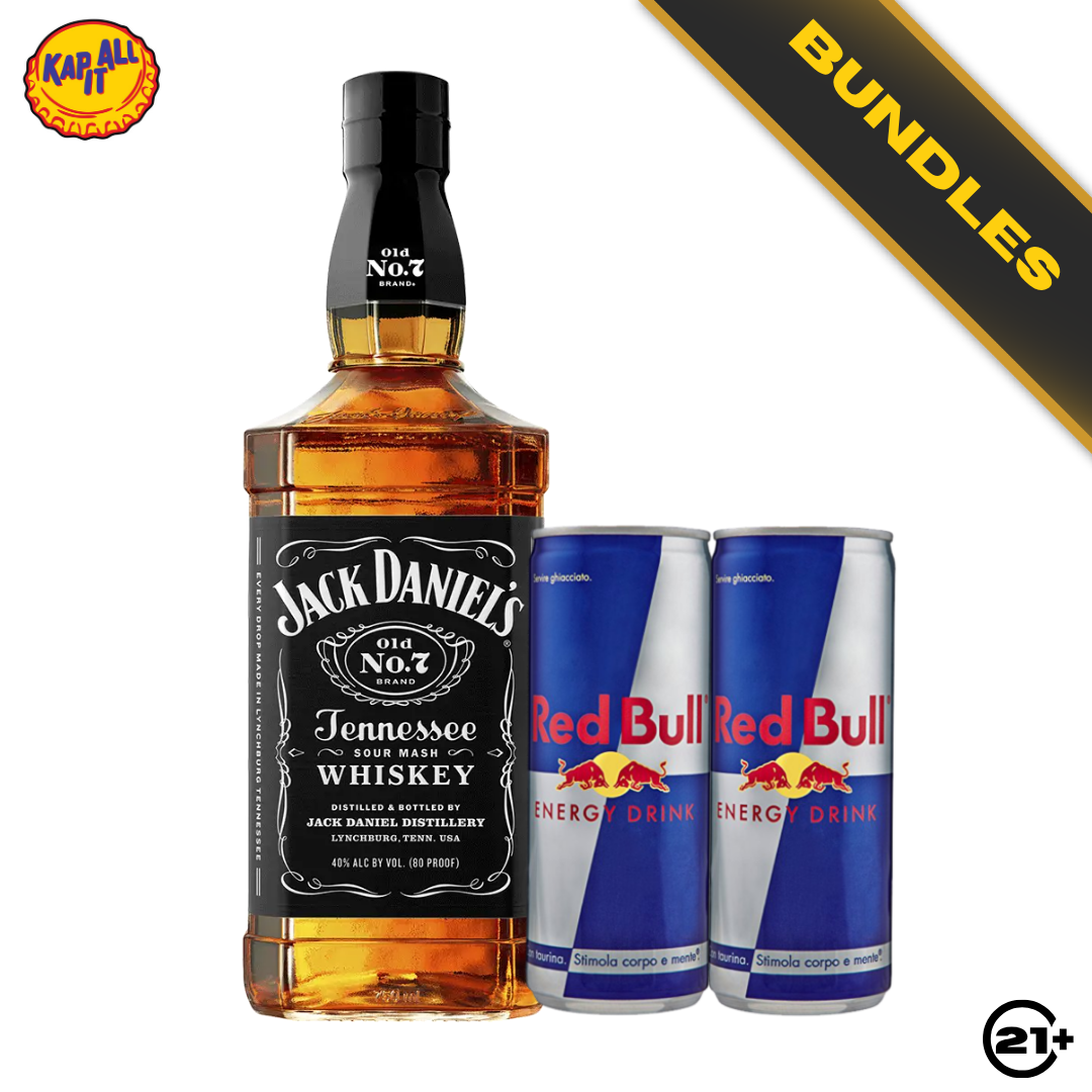 Bundles Jack Daniel's No.7 Tennessee Whiskey 700ml + Red Bull Energy Drink 250ml