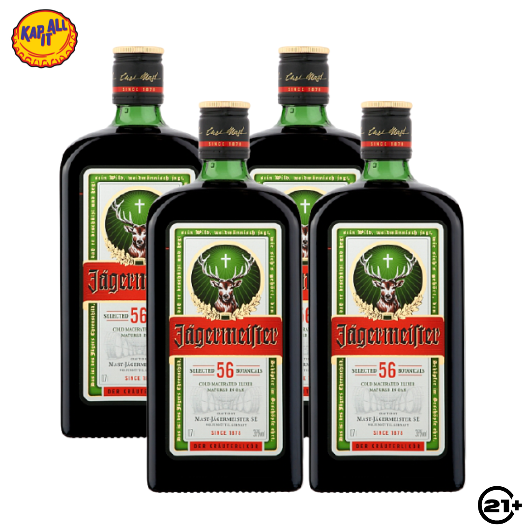 Bundles Jagermeister German Liqueur 700ml - 4 Bottles
