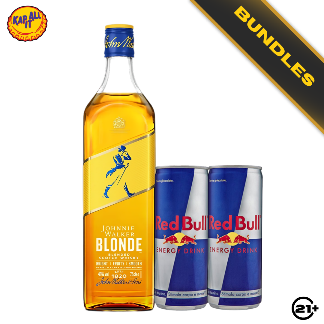 Bundles Johnnie Walker Blonde 700ml + Red Bull Energy Drink 250ml