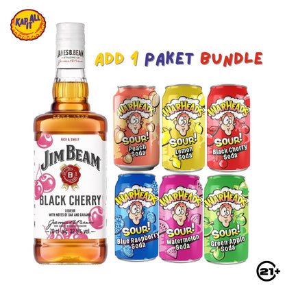 JIM BEAM BLACK CHERRY BOURBON WHISKY 700ml