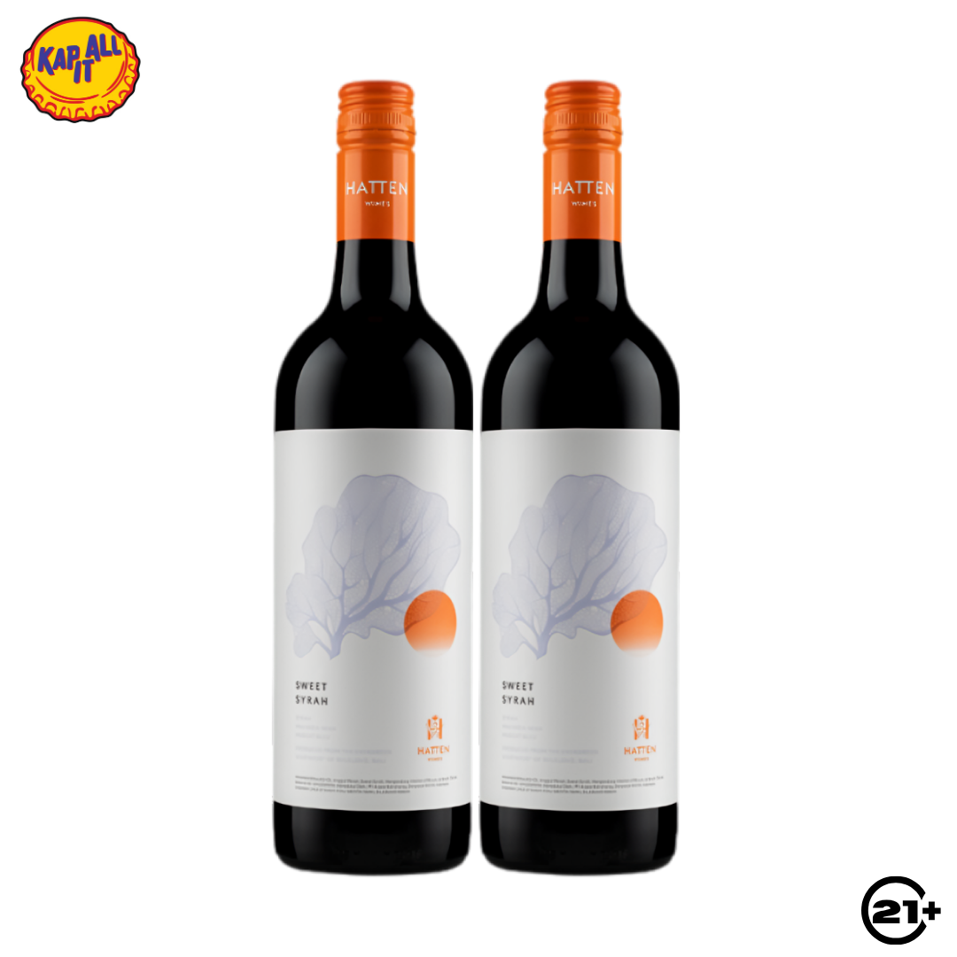 Twin Hatten Sweet Syrah Wine 750ml - 2 Bottles