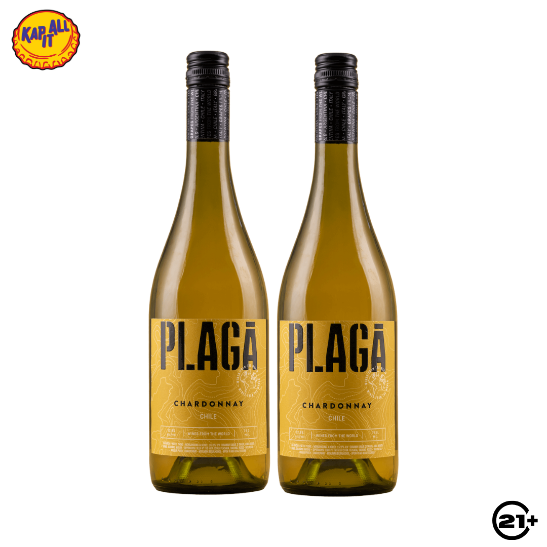 Twin Plaga Chardonnay White Wine 750ml - 2 Bottles