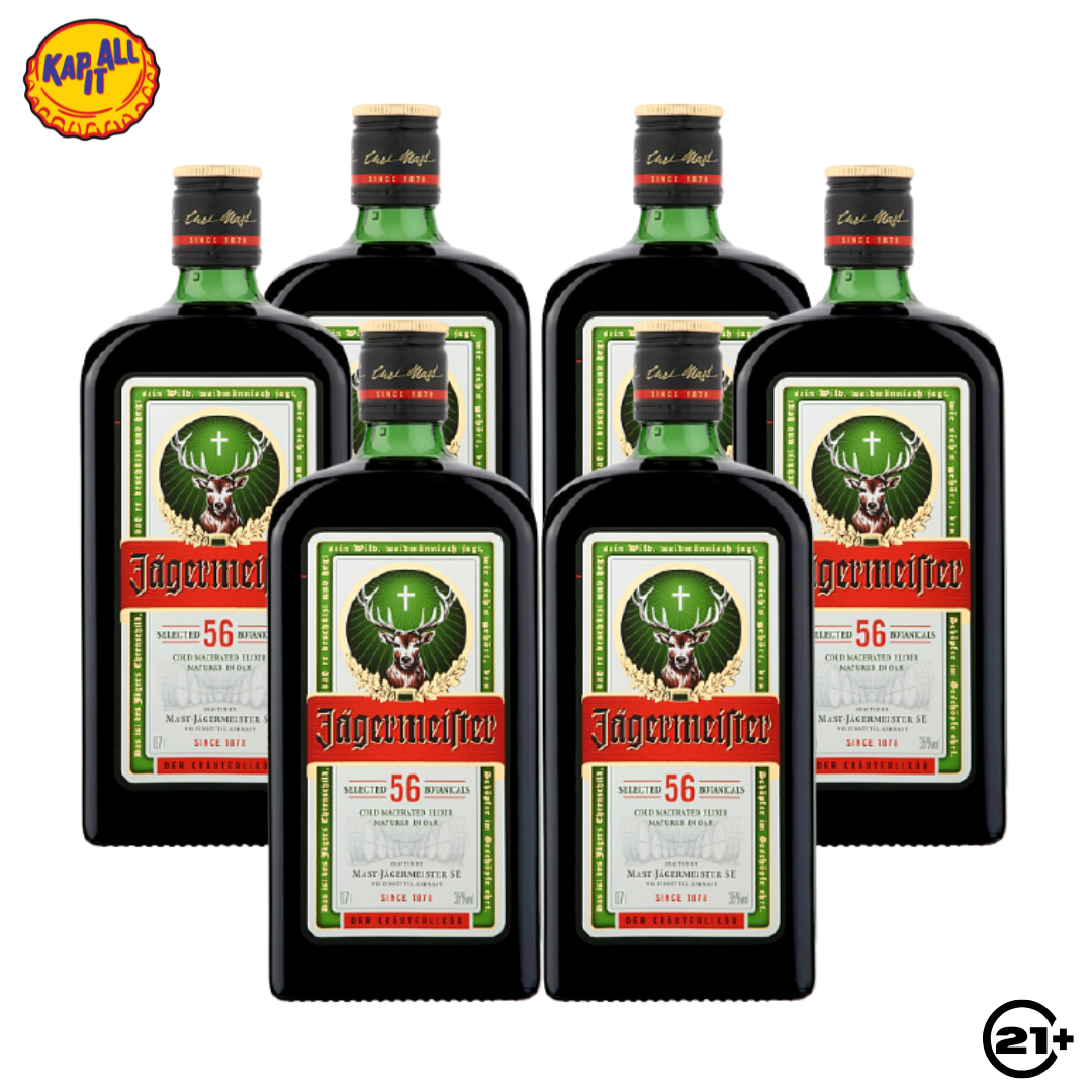 PAKET JAGERMEISTER GERMAN LIQUEUR 700ml - 6 BOTTLES
