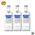 Paket Absolut Vodka Original 750ml - 3pcs