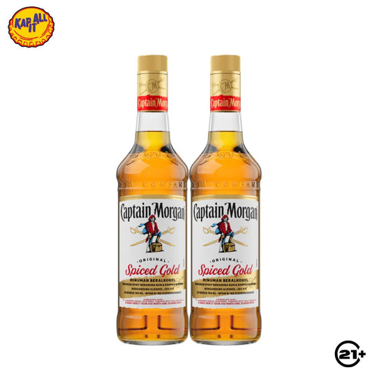 TWIN CAPTAIN MORGAN ORIGINAL SPICED GOLD 700ml - 2 BOTTLES