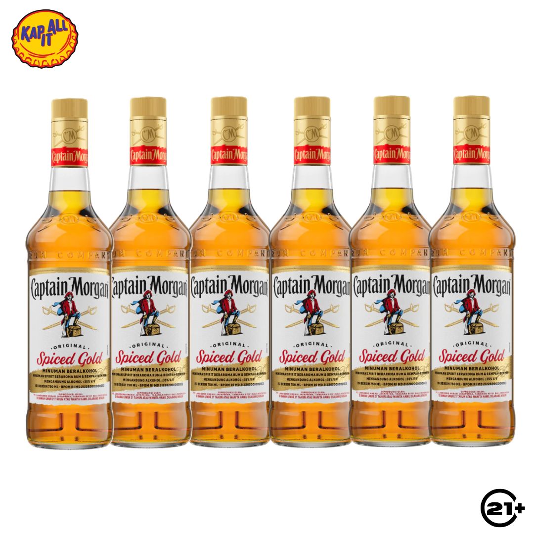 PAKET CAPTAIN MORGAN ORIGINAL SPICED GOLD 700ml - 6 BOTTLES