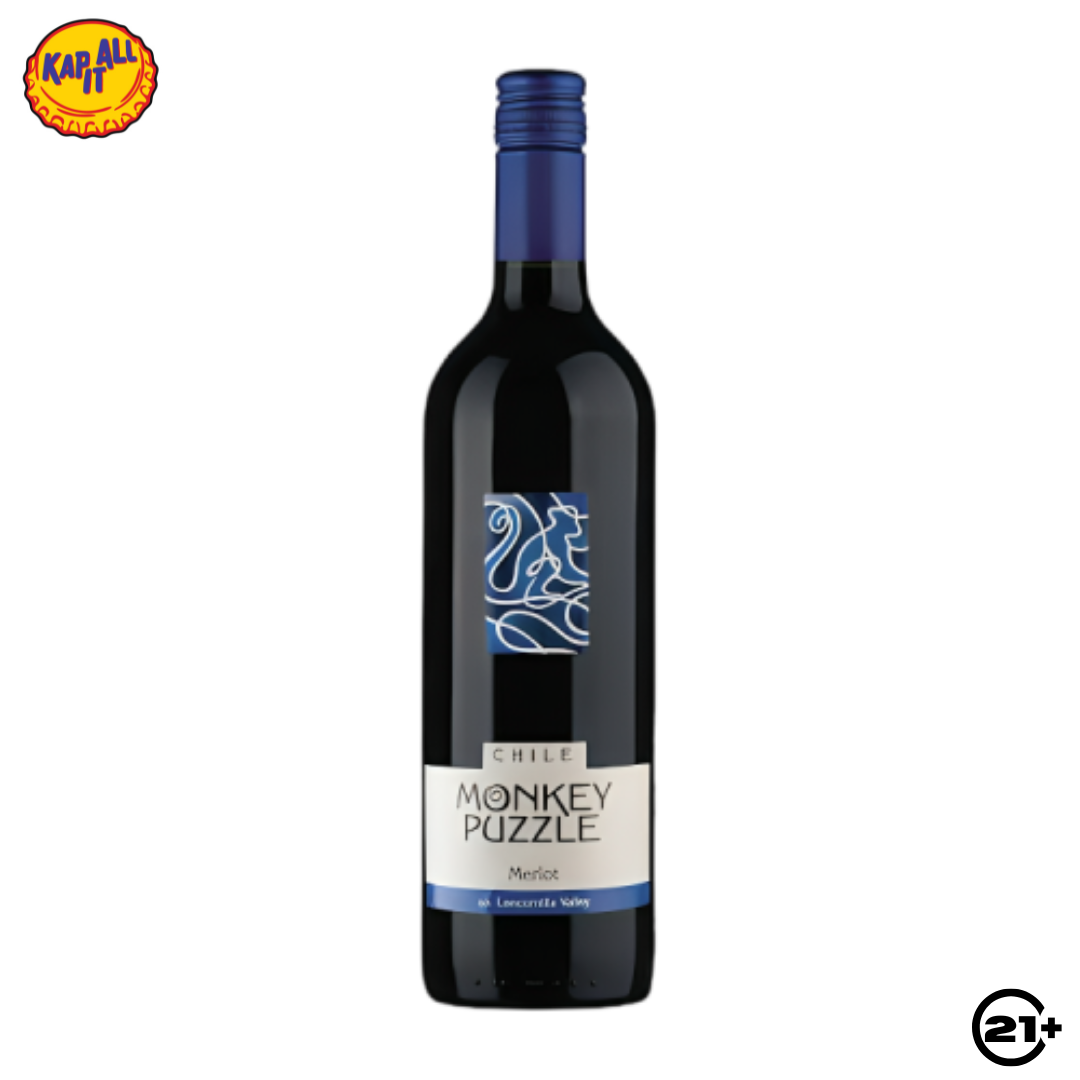 WINE MONKEY PUZZLE MERLOT 750ml