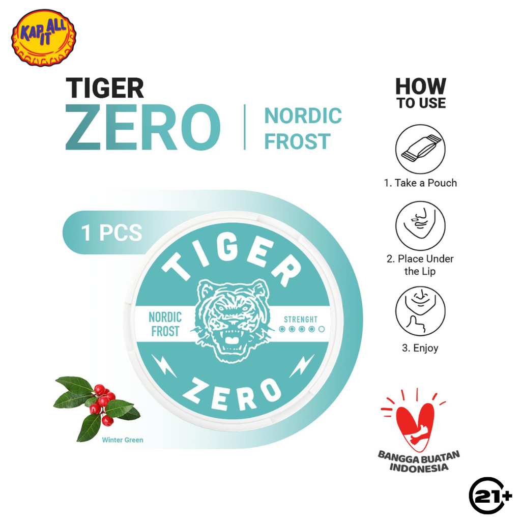 Tigersnus Zero Nordic Frost Nicotine Pouch