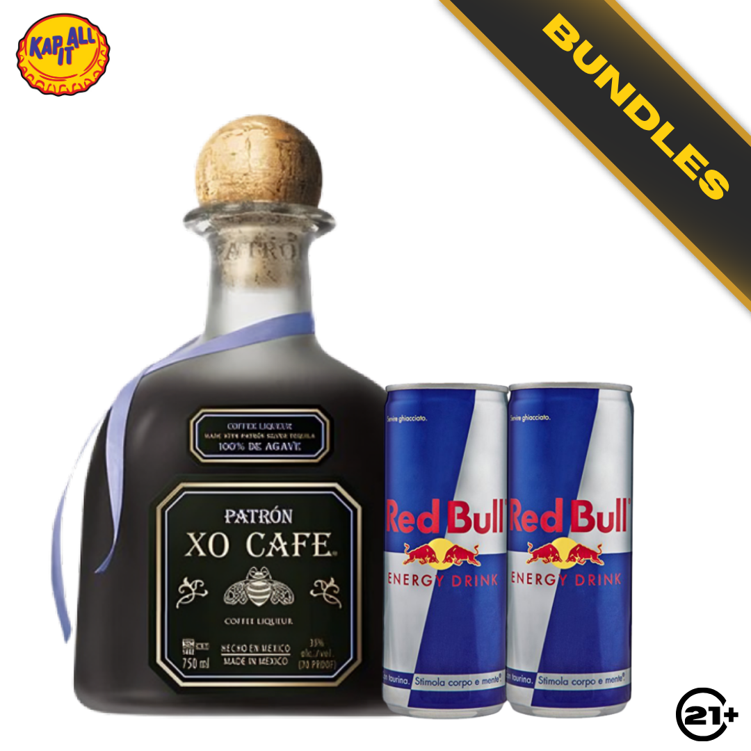 Bundles Patrón XO Cafe Tequila 700ml + Red Bull Energy Drink 250ml
