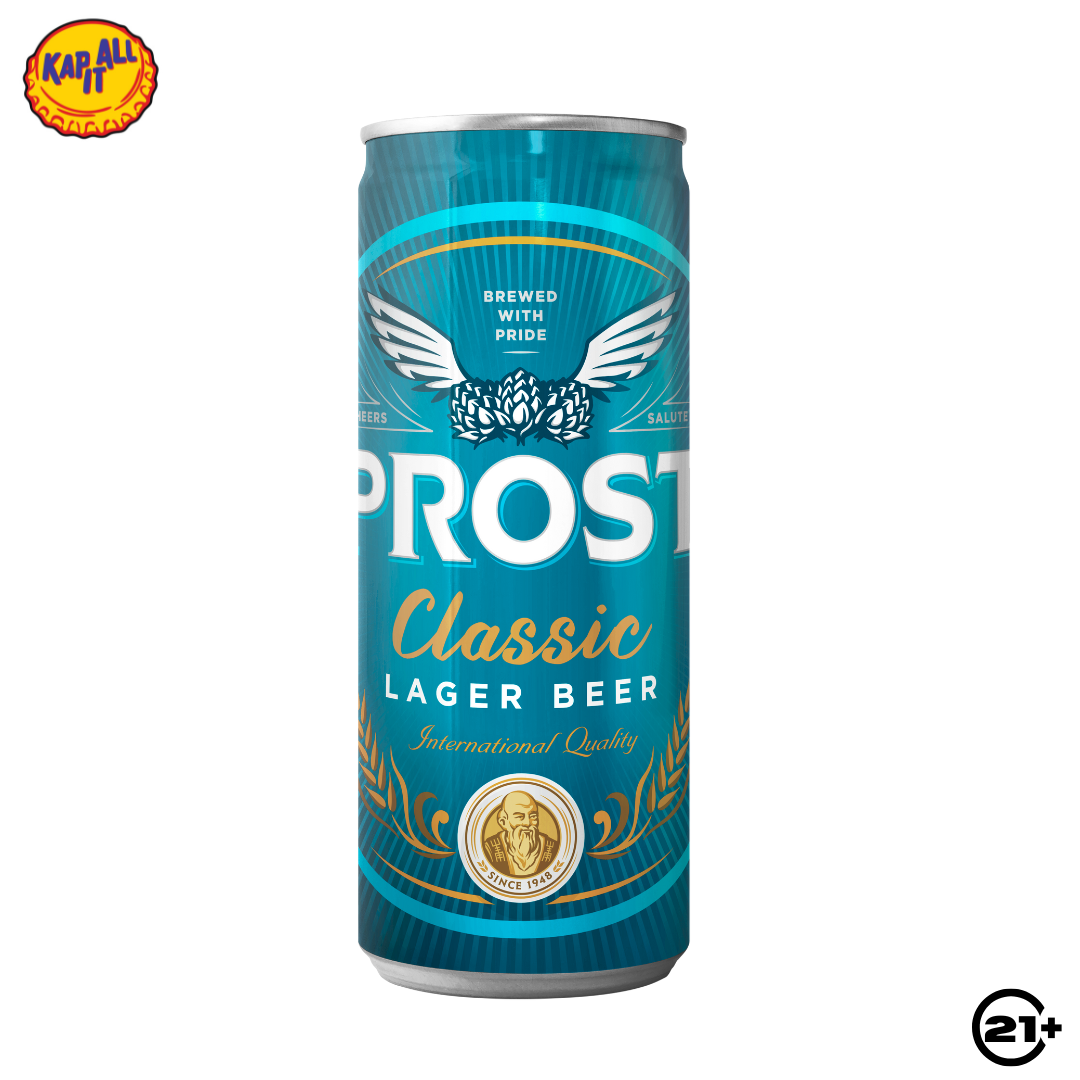 Prost Lager Beer Can 320ml