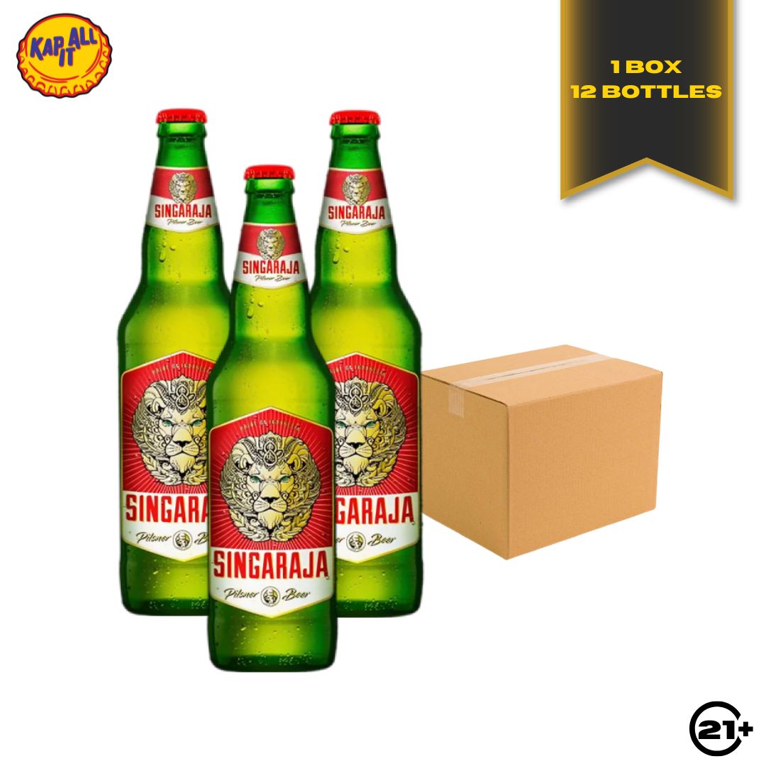 Paket Singaraja Beer Pilsener Bremer 620ml - 12 Bottles