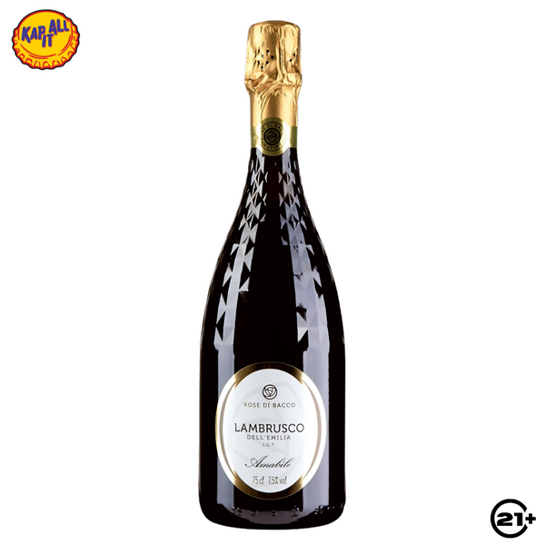 Lambrusco de Bacco Rosso Wine 750ml