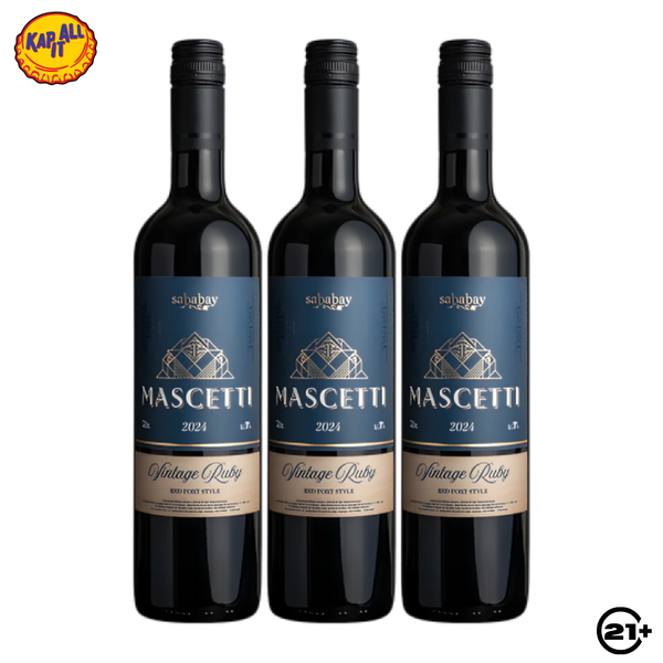 Triple Sababay Mascetti Wine 750ml - 3 Bottles