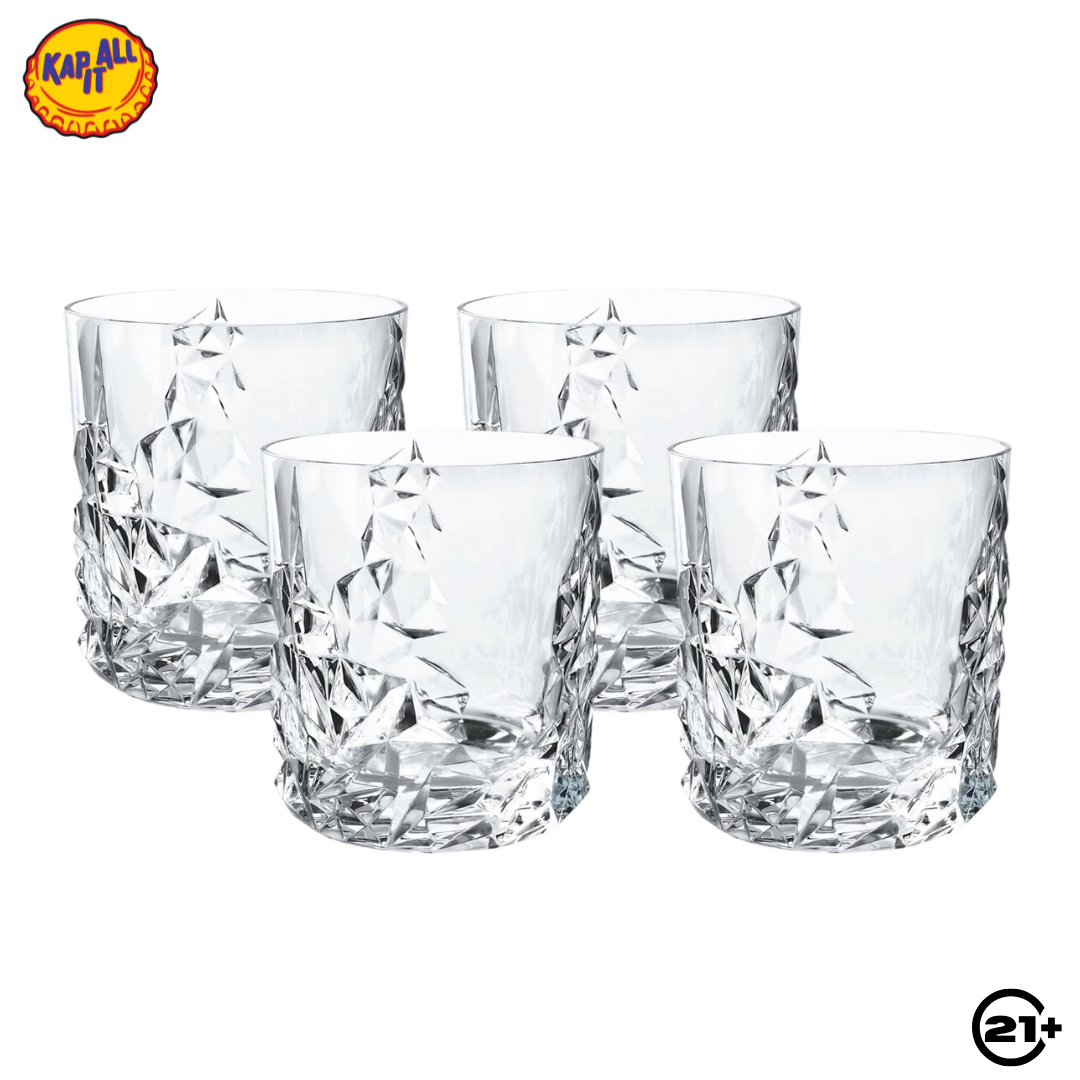 NACHTMANN SCULPTURE WHISKY TUMBLER SET OF 4 PCS
