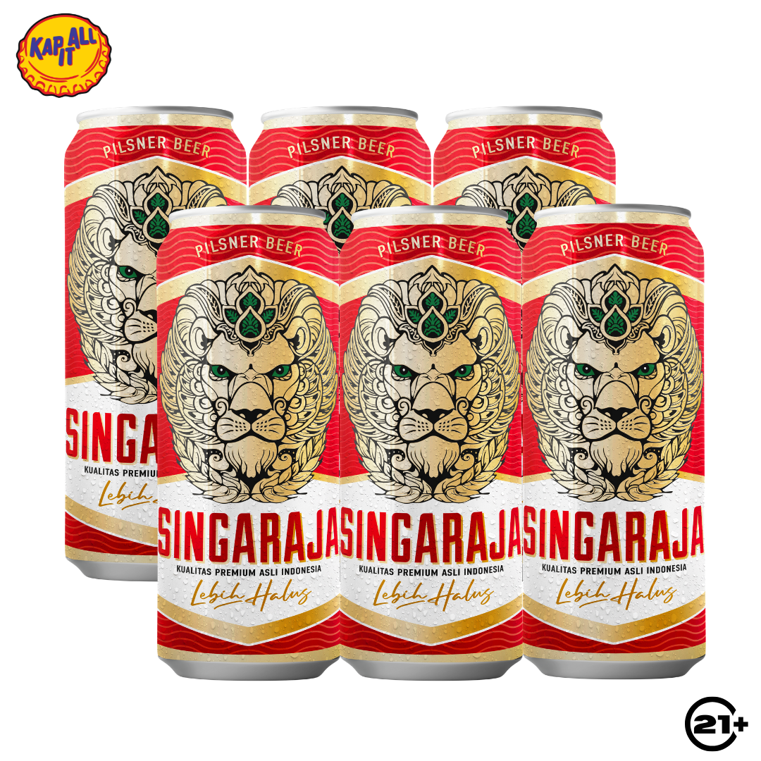 Bundles Singaraja Beer Pilsener Can 500ml - 6 Cans