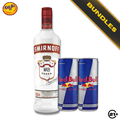 Bundles Smirnoff Original Red Vodka 750ml + Red Bull Energy Drink 250ml