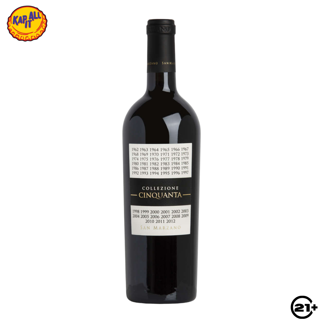 San Marzano Collezione Cinquanta Vino Rosso D'Italia Wine 750ml