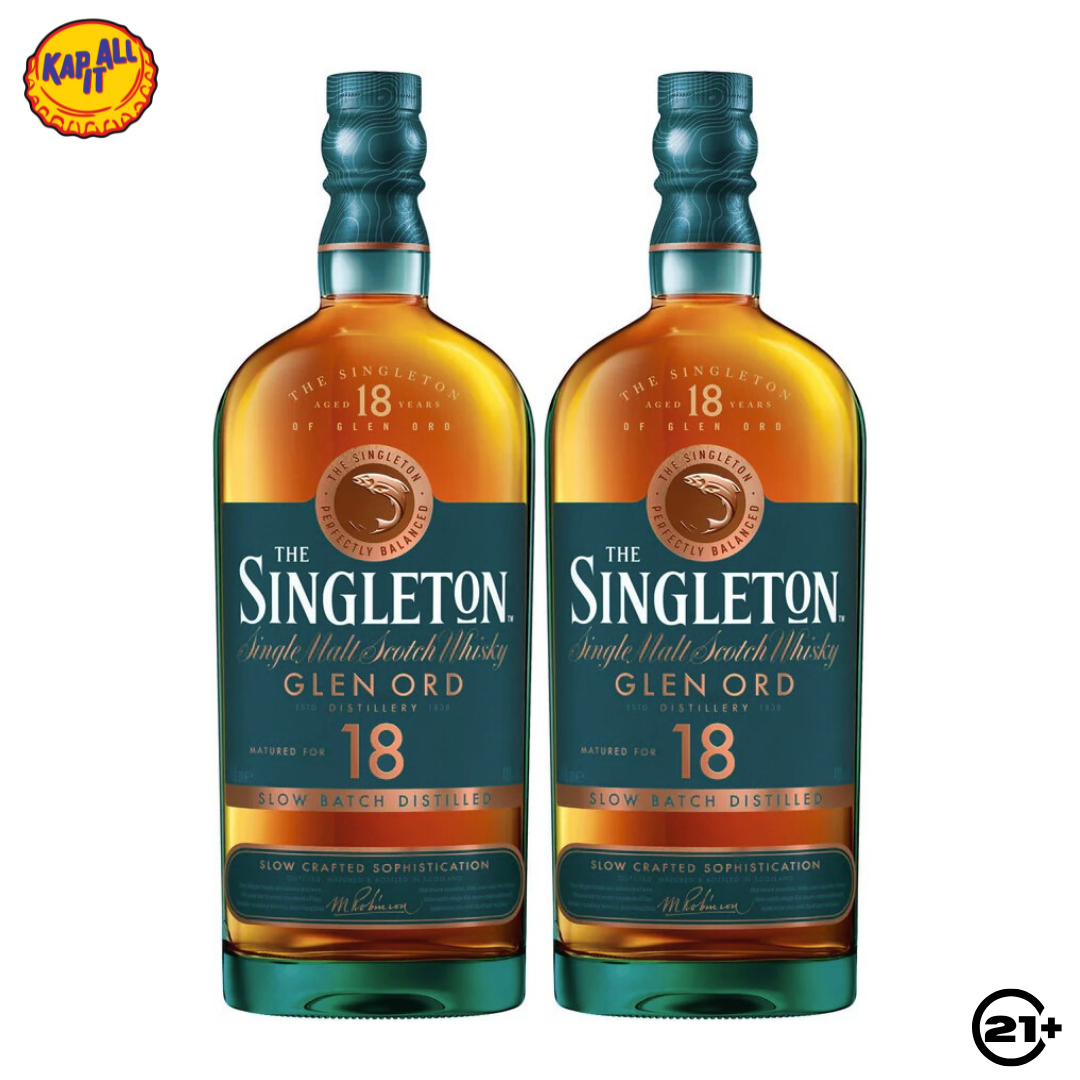Paket Singleton Glen Ord 18 YO Single Malt Scotch Whisky 700ml - 2 Bottles