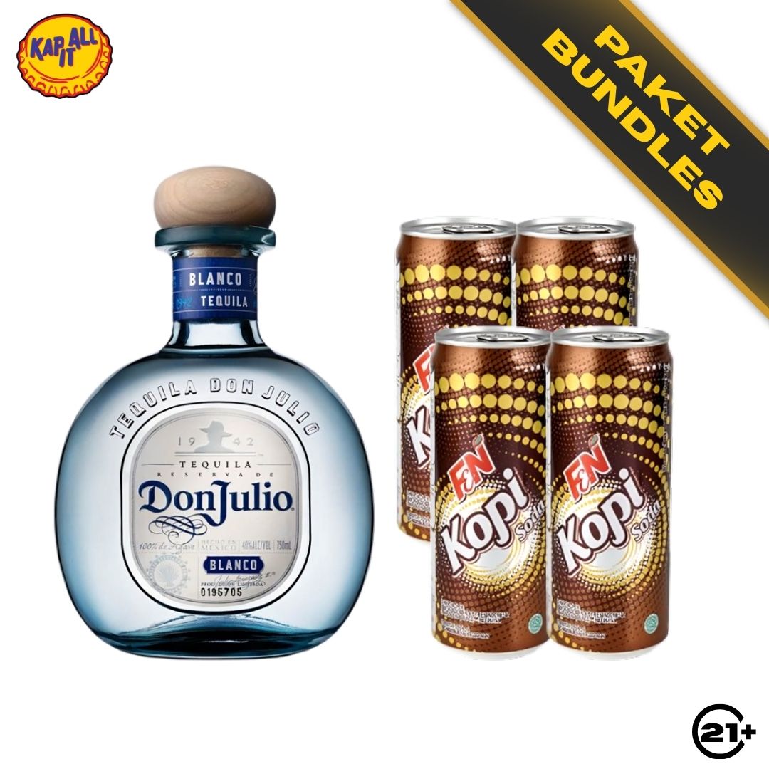 Tequila Espresso Twist - Don Julio Blanco 750ml + F&N Coffee Soda 325ml