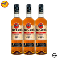 Triple Bacardi Spiced Gold Rum 750ml - 3 Bottles