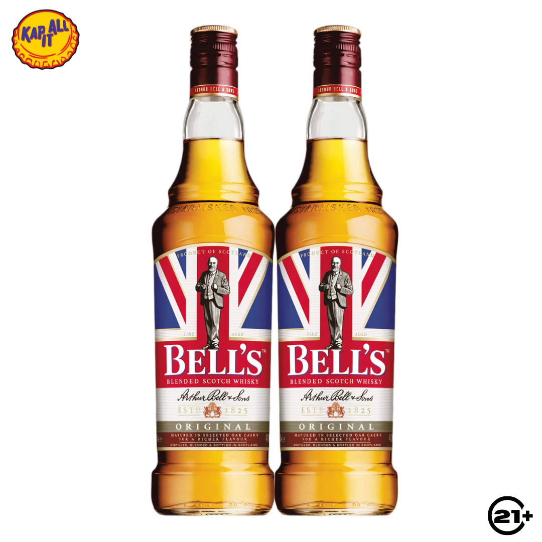 TWIN BELLS BELL BLENDED SCOTCH WHISKY 700ml - 2 BOTTLES