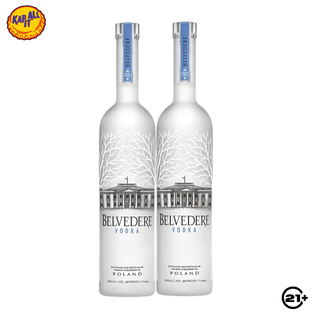 Twin Belvedere Vodka 700ml - 2 Bottles