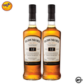 Twin Bowmore 12 YO Single Malt Scotch Whisky 700ml - 2 Bottles