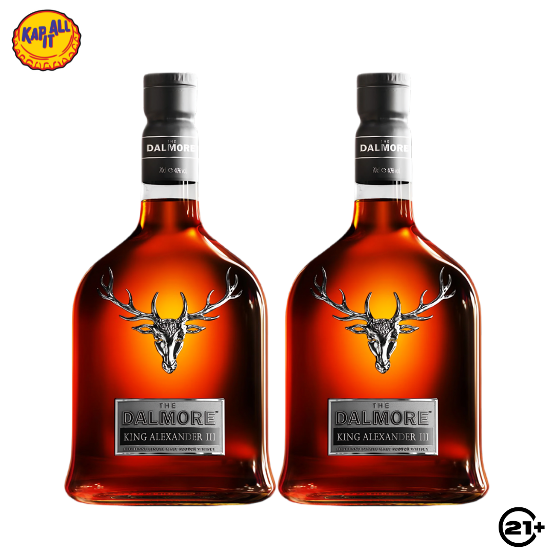Twin Dalmore King Alexander III 700ml - 2 Bottles